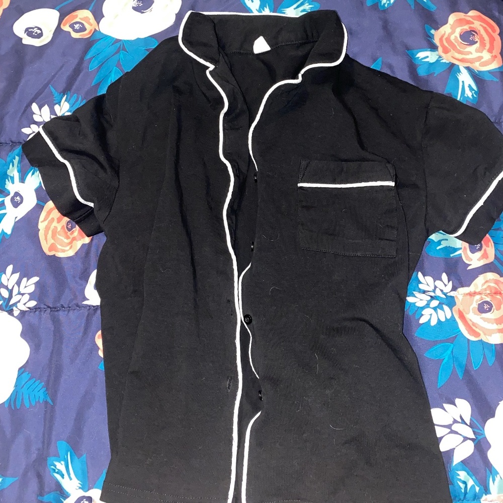 Button Up Pajama Shirt
